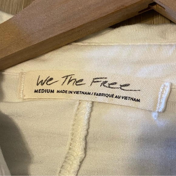 We The Free Andy Button Front Shirt, Size M, White - Picture 10 of 12